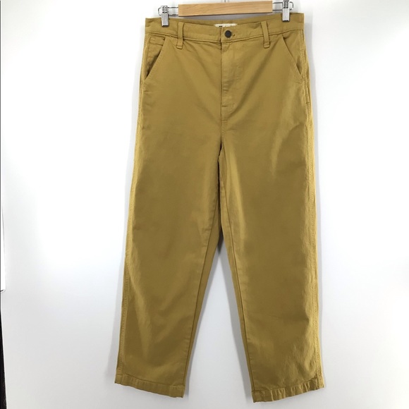 Madewell Mustard Yellow Hi Rise Boyfriend Jean 28 - Picture 3 of 7